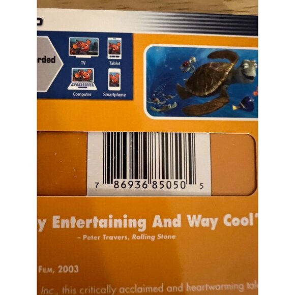 Finding Nemo Blu-Ray + Digital HD 2012 Animated Family Movie Pre-Owned - Picture 3 of 4